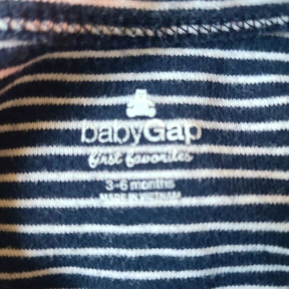 Multi-Brand Onesies Set Of Three Multi-Colored Stripes Sz 3 - 6 Mos - Picture 9 of 14